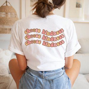 Choose Kindness Graphic T-shirt - white
